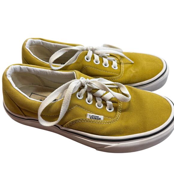 Vans Era 5.5 Women's/4 Men's Skate Shoes Olive Oil Yellow Laced Alt Scene Retro - Picture 1 of 7